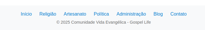 Exemplo visual de uma página HTML com cabeçalho e rodapé incluídos via SSI.